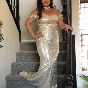 Gold Formal Dress